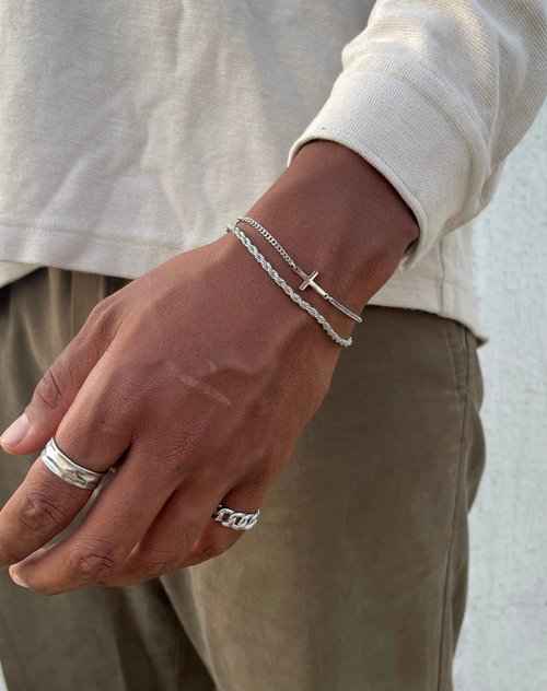 CROSS BRACELET | SILVER